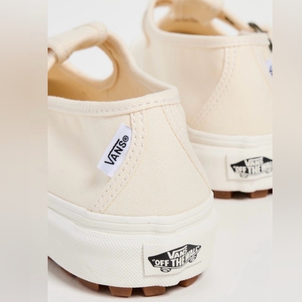 VANS|Beige cream canvas Maryjane sneakers with buckle & rubber sole•••NWOT,boho - Picture 4 of 15